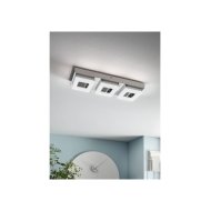 FRADELO LED FALI/MENNY.L 3X4W 1200LM 44X12X6CM ACÉL/MŰA/KRISTÁLY