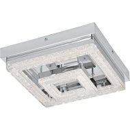 FRADELO LED MENNY.L 12W 1250LM 24X24X6CM ACÉL/MŰA/KRISTÁLY