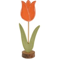VIRÁG DEKOR 7X4X22CM FILC FA TARTÓVAL HÁROMFÉLE