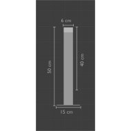 UNIC SPOT KORLÁT OSZLOP PADLÓRA SZERELT 50CM