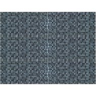 SUPERCERAMICA TREND NEGRO FALICSEMPE 25X50CM 1,5M2/CSOMAG FEKETE, FÉNYES