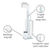 RIVALTA ÁLLÓ WC-KEFE GARNITÚRA FEHÉR