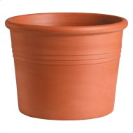 DEROMA AGYAGCSERÉP CILINDRO BORDATO 23CM TERRACOTTA