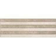 SUPERCERAMICA IRATI MARRON RELIEVE STRIPE DEKORCSEMPE 20X60CM 1,44M2/CSOMAG BARNA, CSÍKOS, MATT