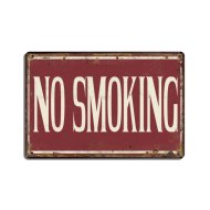 POINT RETRO FÉMTÁBLA 20X30CM NO SMOKING