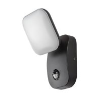 RÁBALUX ODIEL LED KÜLTÉRI FALI LÁMPA 12W 850LM 3000K IP44 MOZGÁSÉRZ. 12X22CM FEKETE