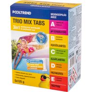 POOLTREND TRIO MIX TABS HÁRMAS HATÁSÚ VÍZKEZELŐ SZER 5X125G TABLETTA