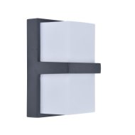 LUTEC STELA LED KÜLTÉRI FALI LÁMPA 14W 1100LM 3000K IP54 19X11,2CM ANTRACIT