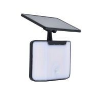 LUTEC KOMBO LED NAPELEMES KÜLTÉRI FALI LÁMPA 6W 700LM 5000K IP44 MOZGÁSÉRZÉKELŐS 16X10,4CM FEKETE