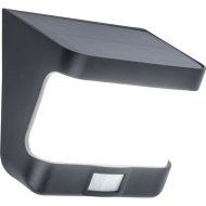 LUTEC TRY LED KÜLTÉRI NAPELEMES FALI LÁMPA 8W 500LM 5000K IP54 MOZGÁSÉRZÉKELŐS 11,8X6,9X12,5CM FEKETE