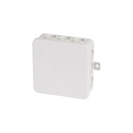 BURISCH KÖTŐDOBOZ FALON KÍVÜLI, IP54, PATTINTÓS FEDÉL, 8,5X8,5X3,7CM, SZÜRKE