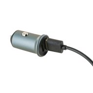 SCHWAIGER SZIVARGYÚJTÓS AUTÓS TÖLTŐ 12V USB-C, USB-A FEKETE