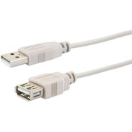 SCHWAIGER USB HOSSZABBÍTÓ KÁBEL USB-A 2.0/ USB-A 2.0 2M SZÜRKE
