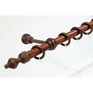 EGYSOROS 28MM FA KARNIS SZETT FILIGRANO 300CM DIÓ SZÍNŰ
