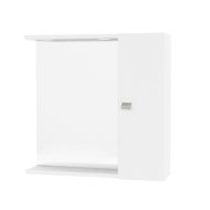 TÜKRÖSSZEKRÉNY-N 1 AJTÓS 61X57X15,5CM, LED VILÁGÍTÁSSAL