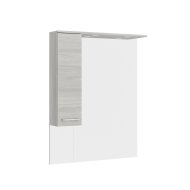 RUBINO TÜKÖR OLDLASZEKRÉNNYEL VILÁGOS SZÜRKE 81X107,5X17CM BAL LED