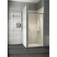 ZUHANYFÜLKE AJTÓ 89-91X185 CM 5MM BIZTONSÁGI ÜVEG, POLÍROZOTT ALUMÍNIUM PROFILOK