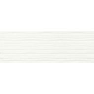 E-TILE SNOW WHITE MAT MARE DEKOR CSEMPE 33,3X100CM 1,33M2/CSOMAG FEHÉR MATT