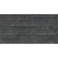 IBER LAVIK DARK DEKORCSEMPE 32X62,5CM, 1M2/CSOMAG, ANTRACIT, MATT, FAGYÁLLÓ