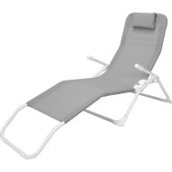 SIESTA LOUNGER NAPOZÓÁGY 60X170 CM FÉM KERETTEL, PÁRNÁVAL