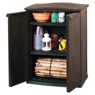 TÁROLÓ SZEKRÉNY &quot;RATTAN STLYE BASE SHED&quot; 70X50X92CM