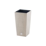 RATO SQUARE ECO WOOD VIRÁGCSERÉP 300 NÉGYSZÖG, 2IN1 FEHÉR SZÍNBEN