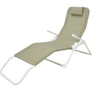 SIESTA LOUNGER NAPOZÓÁGY 60X170 CM FÉM KERETTEL,PÁRNÁVAL