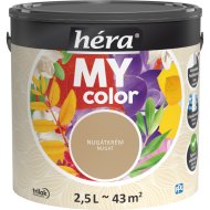 HÉRA MY COLOR BELTÉRI SZÍNES FALFESTÉK 2,5L NUGÁTKRÉM