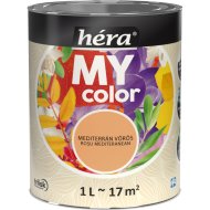 HÉRA MY COLOR BELTÉRI SZÍNES FALFESTÉK 1L, MEDITERRÁN VÖRÖS