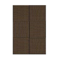 AKUSZTIKUS FALIPANEL HANG ÉS HŐSZIGETELŐ FILCRÉTEGGEL 60X60CM DIÓ