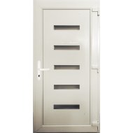 DELTA W8K HIDAS MŰANYAG BEJÁRATI AJTÓ 100X210CM JOBB 3 RÉTEGŰ ÜVEGGEL