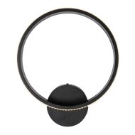 RÁBALUX GRETE LED FALI LÁMPA 15W 1150LM 3000K IP20 36X30X6CM METAL FEKETE