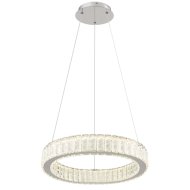 GLOBO MUCKY LED FÜGGESZTÉK 50W 2995LM 2700-6000K IP20 50CM KRÓM-K5 KRISTÁLY