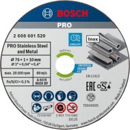BOSCH VÁGÓTÁRCSA INOX 76X1X10MM