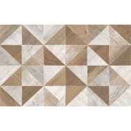 CERSANIT REINA DEKORCSEMPE 25X40CM 1,2M2/CSOMAG BARNA-BÉZS MINTÁS