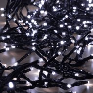 SOMOGYI CHRISTMAS LIGHTING LED-ES CLUSTER FÉNYFÜZÉR HIDEG FEHÉR 8PR TIMER, TÁVIRÁNYÍTÓ