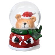 NORAND HÓGÖMB 6,2CM 4 FÉLE MIKULÁS SZARVAS MEDVE HÓEMBER