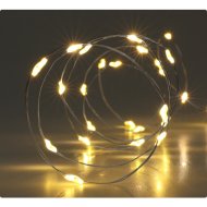 FÉNYFÜZÉR BELTÉRI 40LED MELEG FEHÉR, 6/18 IDŐZÍTŐ, ELEMES