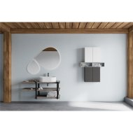 SAVINI LINEA MOSDÓPULT 120X4X46 CM SÖTÉT BARNA FAMINTÁS