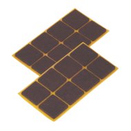 SUKI FILCCSÚSZKA ÖNTAPADÓS 20X20MM BARNA 16DB/CSOMAG