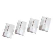 SUKI FÜGGÖNYRÚDAKASZTÓ 25X17MM ÖNTAPADÓS FEHÉR 4DB/CSOMAG
