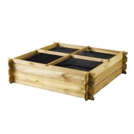 FOREST STYLE MAGASÁGYÁS 'BASIL' 203L 100X100X27CM, GEOTEXTÍLIÁVAL