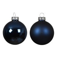 NORAND ÜVEGDÍSZ SZETT 8CM KÉK 16DB