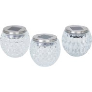 SZOLÁR LED ASZTALI ÜVEG LÁMPA IP44 MELEG FEHÉR 6X10CM ÁTLÁTSZÓ 3-FÉLE