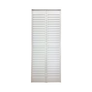 BAUTREND BI-FOLDING PVC NYITOTT LAMELLÁS AJTÓ 83X203CM FEHÉR
