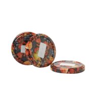 TETŐ BEFŐTTES ÜVEGHEZ GYÜMÖLCSDEKORRAL 212ML-ES ÜVEGHEZ 10DB/CSOMAG