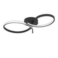 EGLO SERPINS LED MENNYEZETI LÁMPA 21W 2500LM 3000K IP20 60X34CM FEKETE