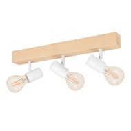 EGLO TOWNSHEND 3 SPOT LÁMPA E27 MAX.3X60W IP20 FÉNYFORRÁS NÉLKLÜL FEHÉR/TÖLGY