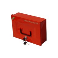 PÉNZKAZETTA MINI 60X230X120MM BETÉT NÉLKÜL PIROS