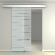 TOLÓAJTÓ 95X205CM SAVMART ÜVEG AJTÓLAP GD01